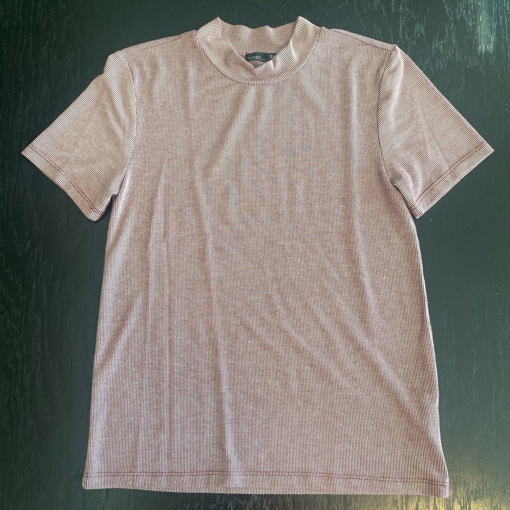 ⭐️ZARA stripped mock neck top small/medium